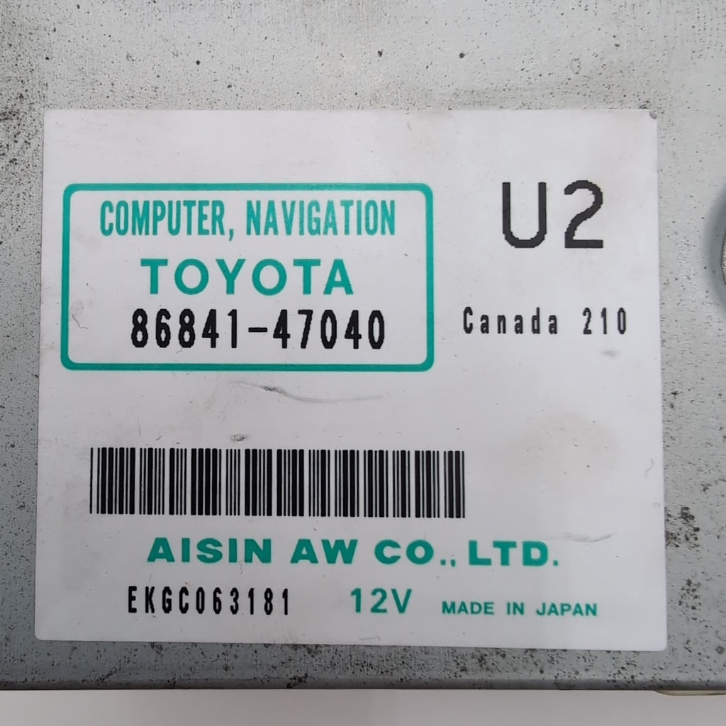 2006 2007 2008 2009 Toyota Prius GPS Navigation Computer Module 86841-47040