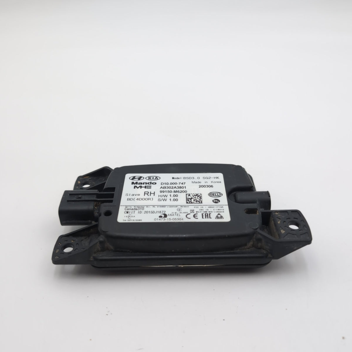 2019 2020 2021 Kia Forte RH SLAVE Rear Right Blind Spot Radar Sensor 99150-M6200