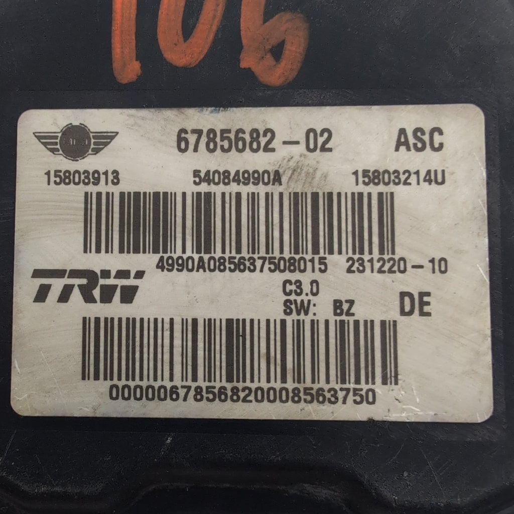 2007 2008 Mini Cooper ABS Anti Lock Brake Pump Control Unit 6785682