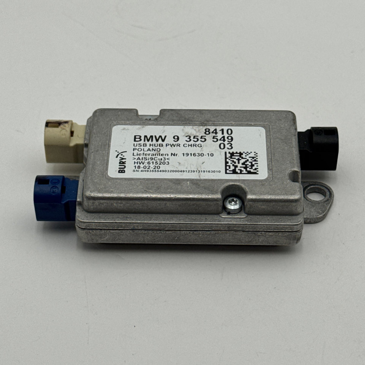 2016 - 2021 BMW 330i 740i 750i 530i 540i USB Hub Power Charger Module 9355549