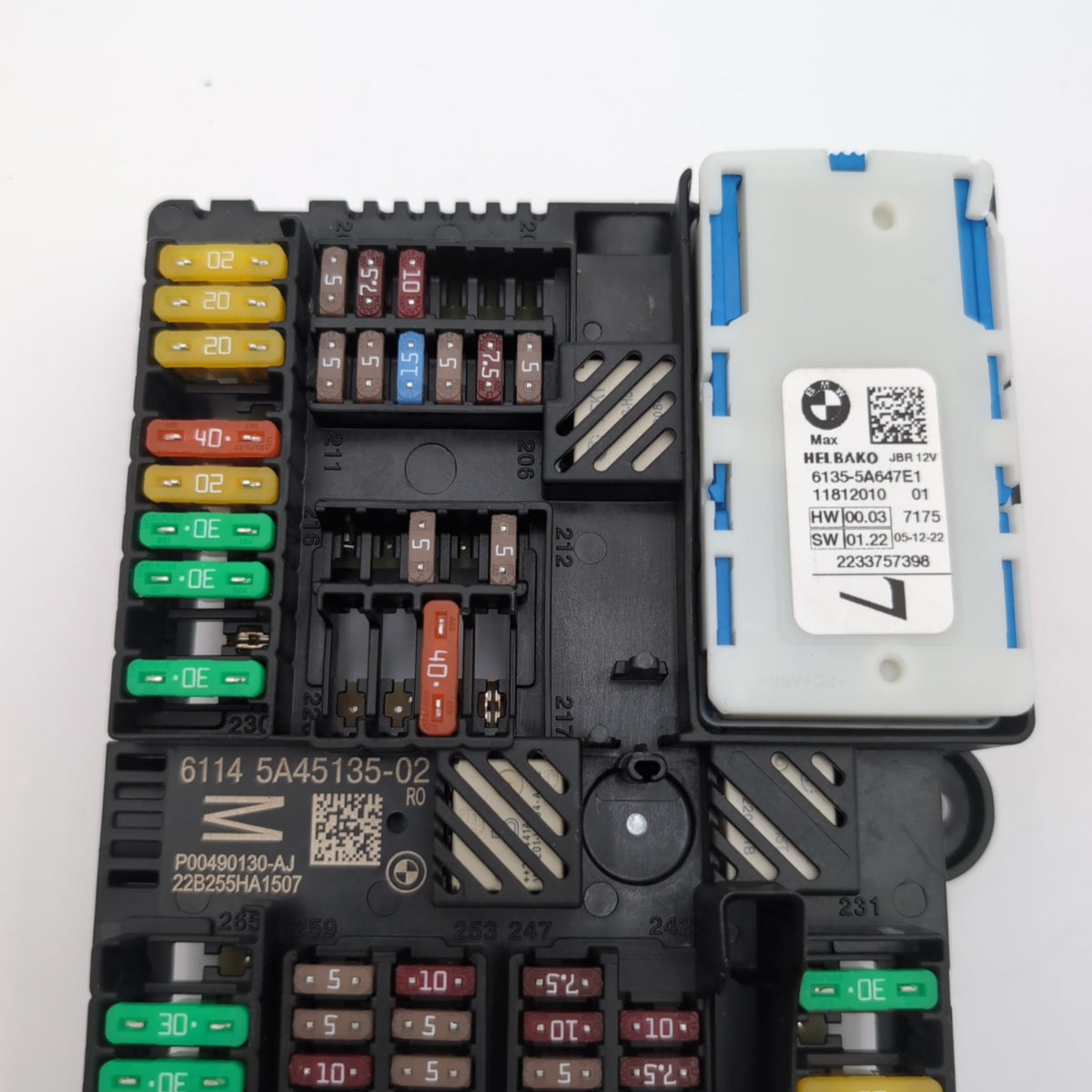 2022 2023 2024 BMW iX I20 Rear Power Distribution Fuse Box 5A45135
