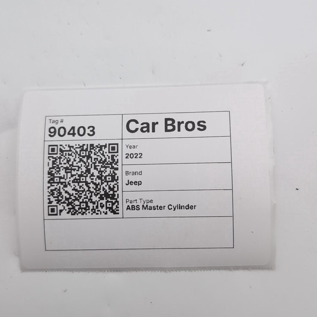 2022 2023 2024 Jeep Grand Cherokee Master Cylinder ABS Brake Booster 68588675AC