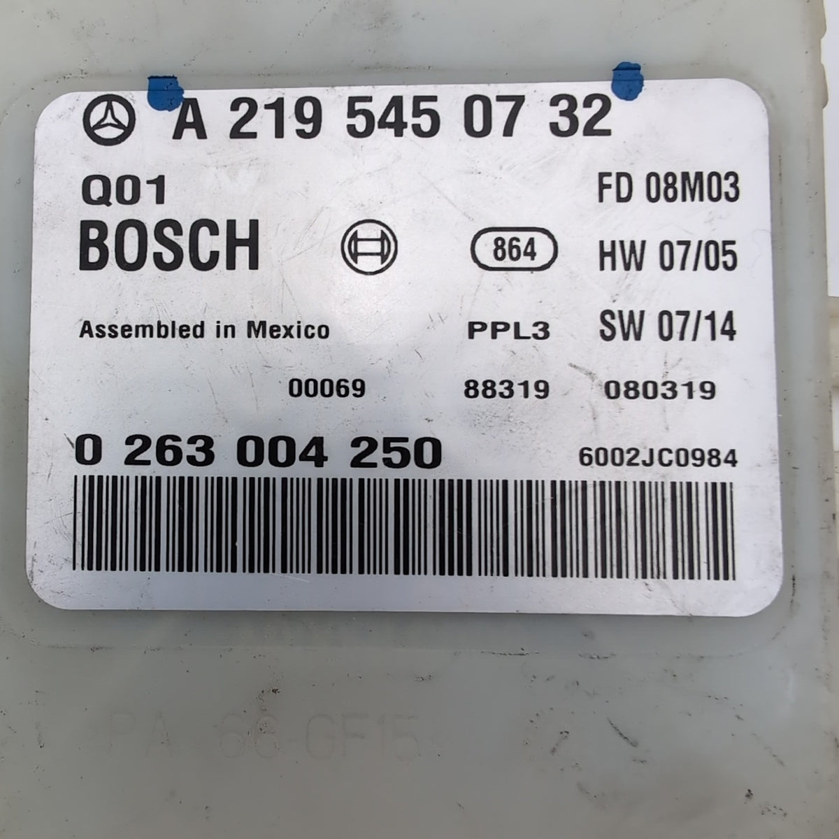 2009- 2011 Mercedes W219 CLS63 CLS550 AMG Parking Distance Control PDC Module