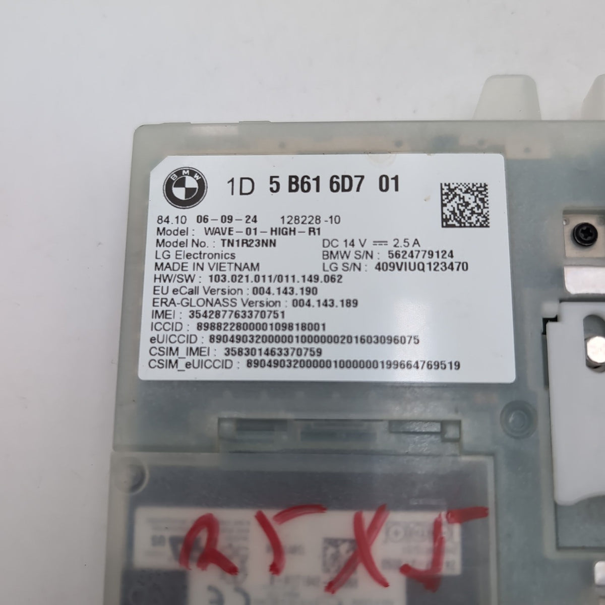 2025 2026 BMW G20 G22 G42 G60 M3 M4 X1 X3 X6 Antenna Telematics Control Module