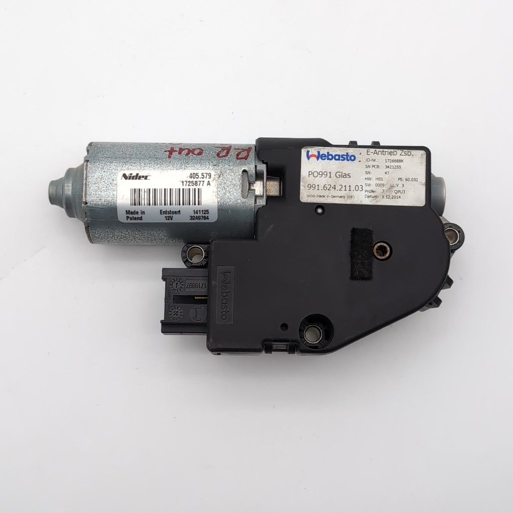 2012- 2016 Porsche 991 911 Coupe Rear Right Sun Roof Motor 99162421103
