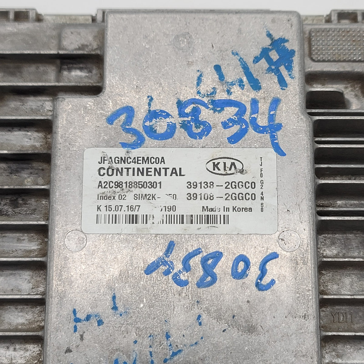 2016 2017 2018 Kia Optima Engine Computer Ecu Pcm Ecm Pcu Oem 391382GGC0