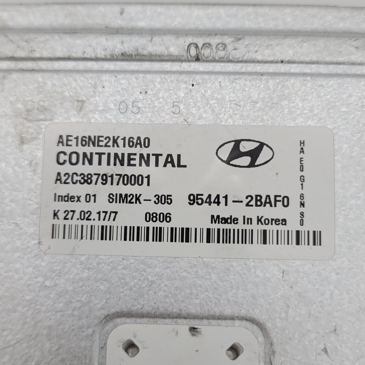 2017 2018 2019 2020 OEM HYUNDAI IONIQ ENGINE COMPUTER ECU PCM ECM PCU