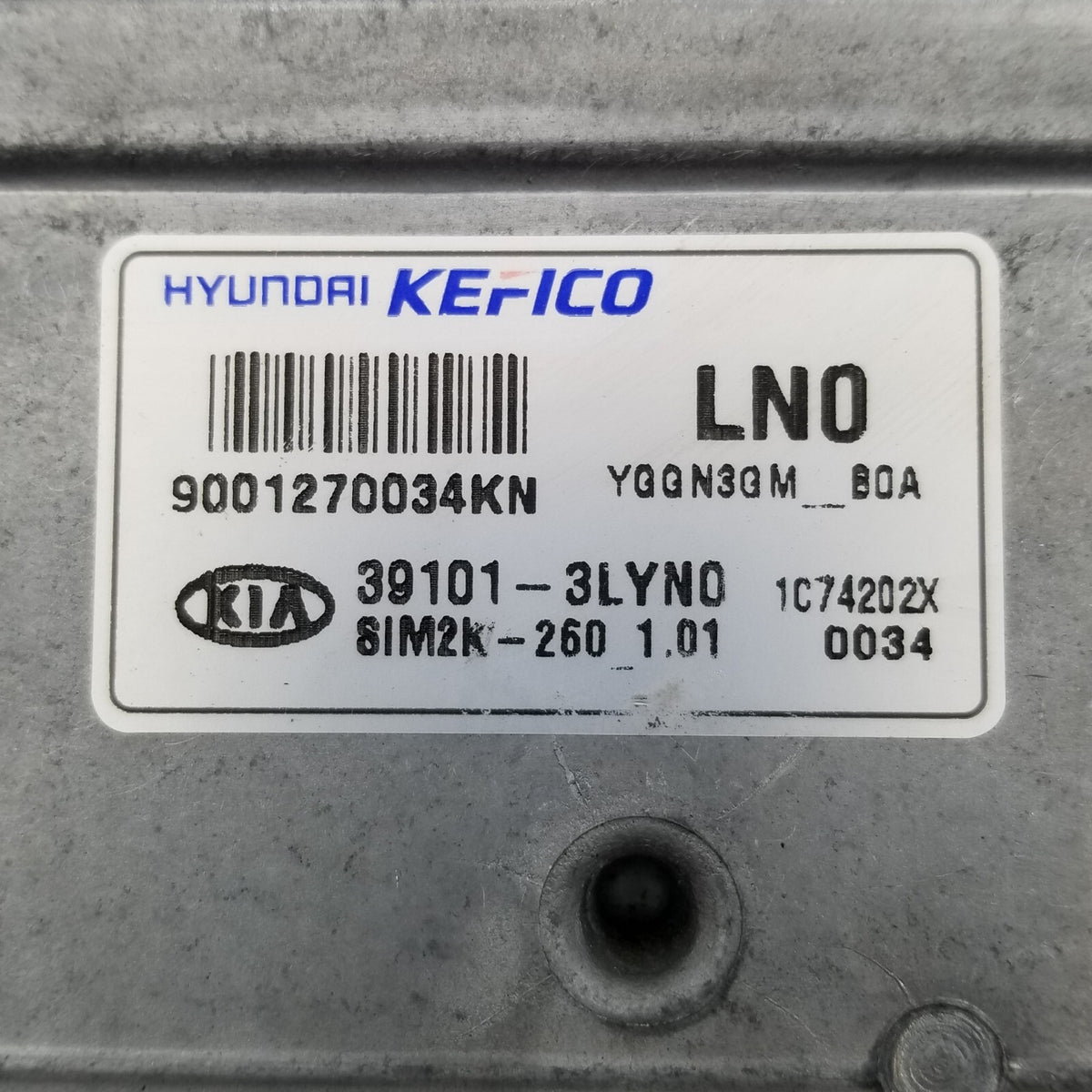 17 18 19 Kia Cadenza 3.3L Engine Computer Control Module ECM ECU OEM 391013LYN0