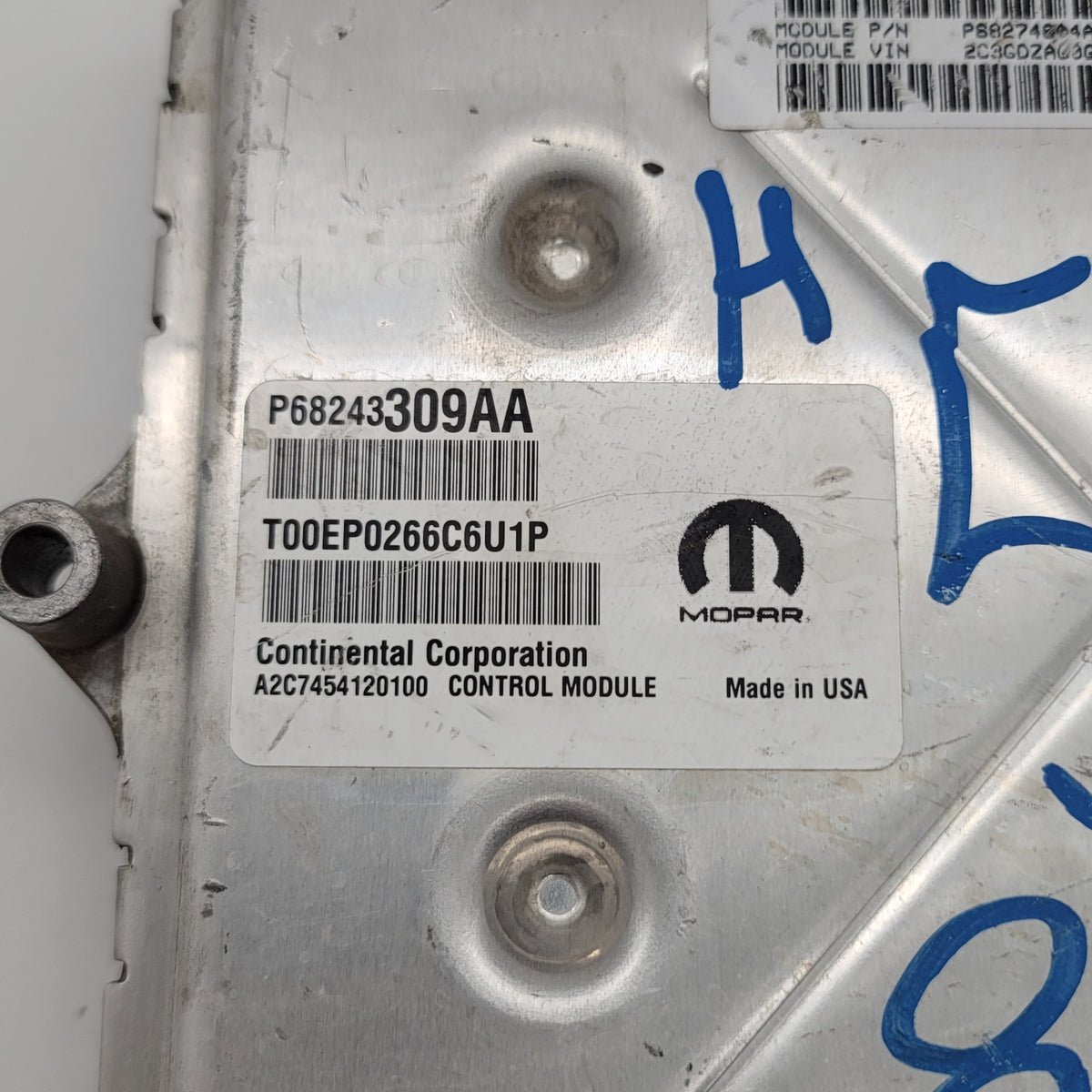 2016 2017 Dodge Charger Computer Engine Control Module ECM EBX P68243309AA