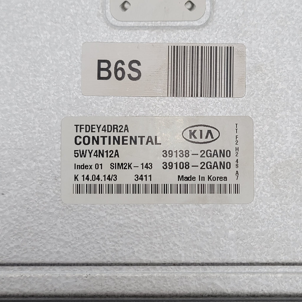 2014 2015 Kia Optima 2.4L ECM Engine Computer Control Module ECU 39138-2GAN0
