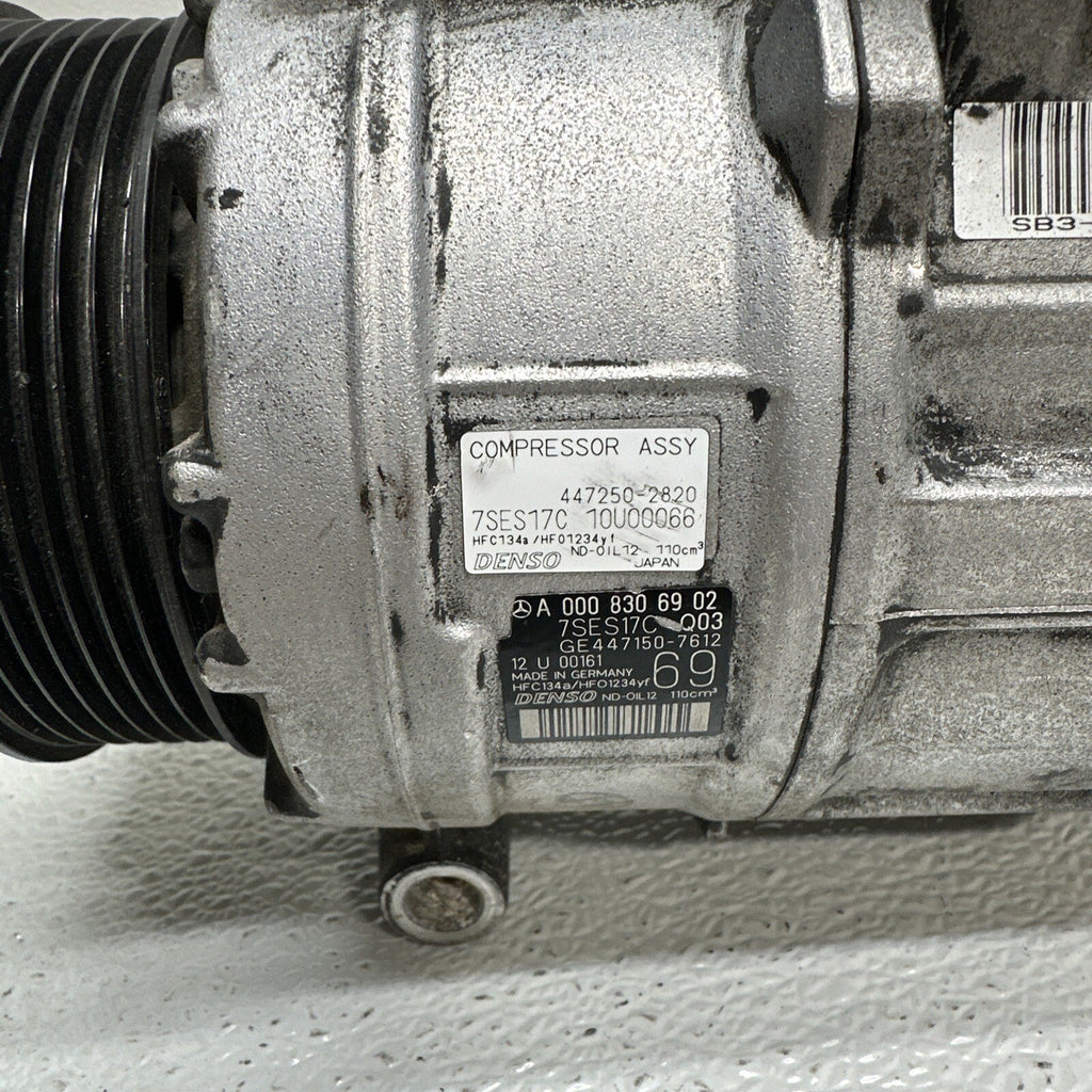 16-20 Mercedes W222 S600 S65 AMG A/C Air Conditioning Compressor A0008306902 OEM