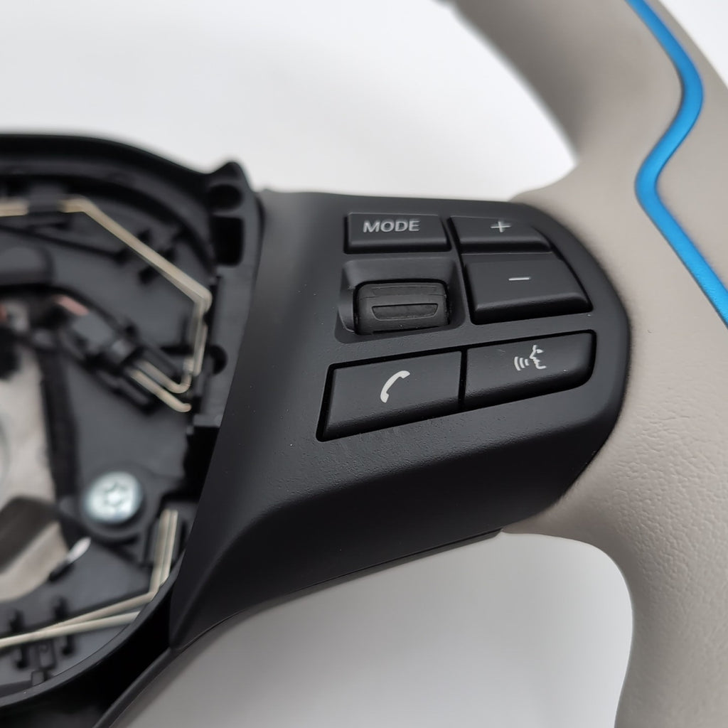2014- 2021 BMW i3 I01 Steering Wheel with Cruise Radio Phone Switch 6870160