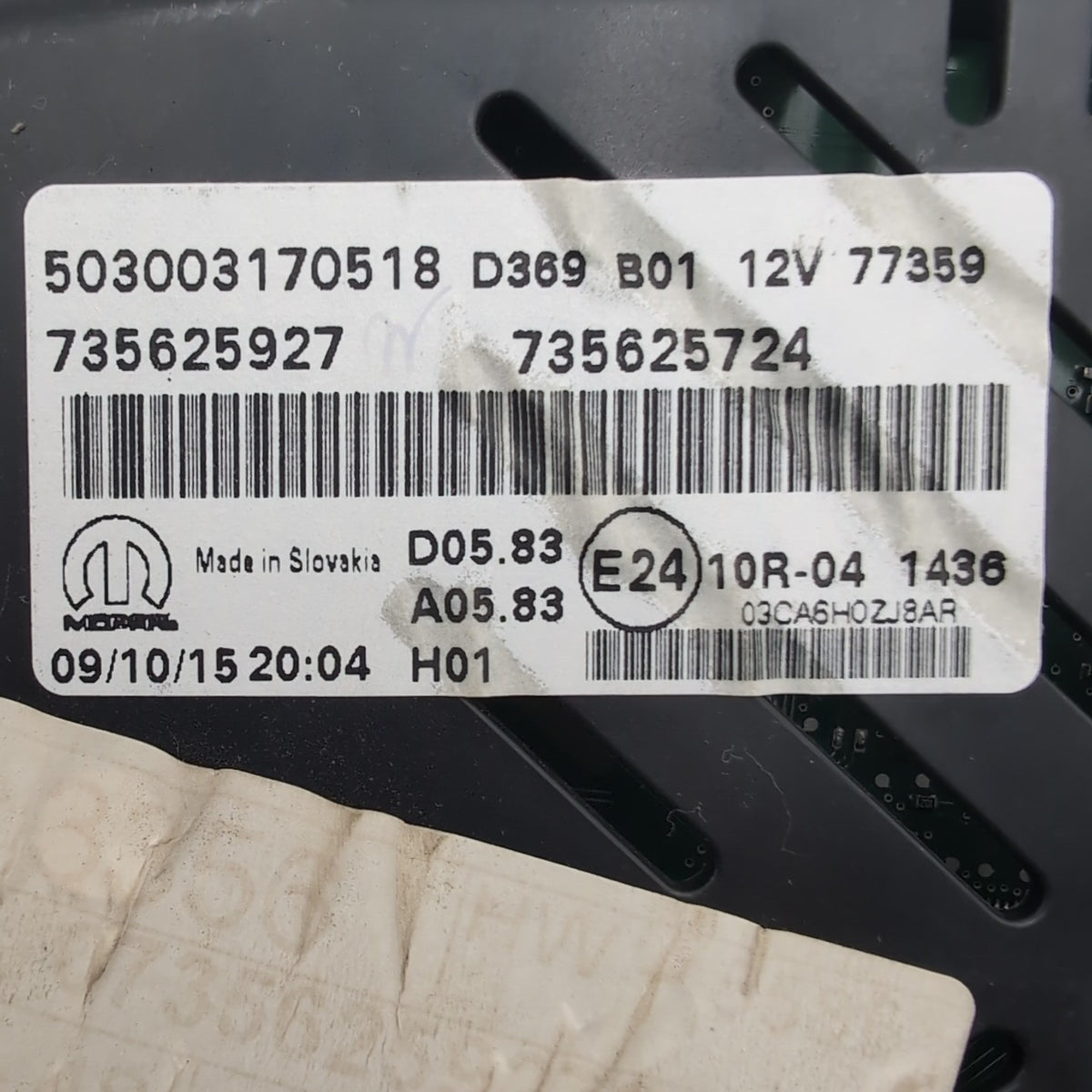 2015 2016 2017 Jeep Renegade Instrument Cluster Gauge Speedometer OEM 735625927