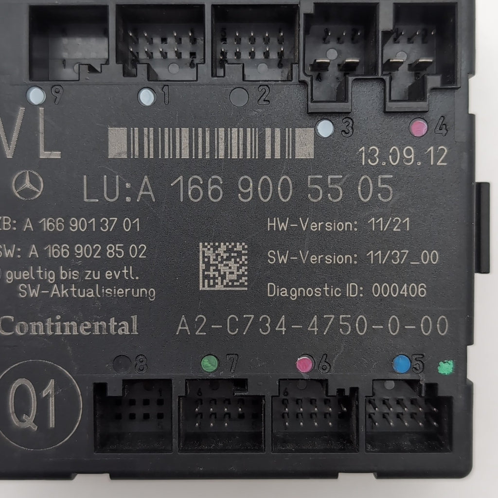 2014- 2018 MERCEDES ML GL GLE GLS Front Left Door Control Module A1669005505