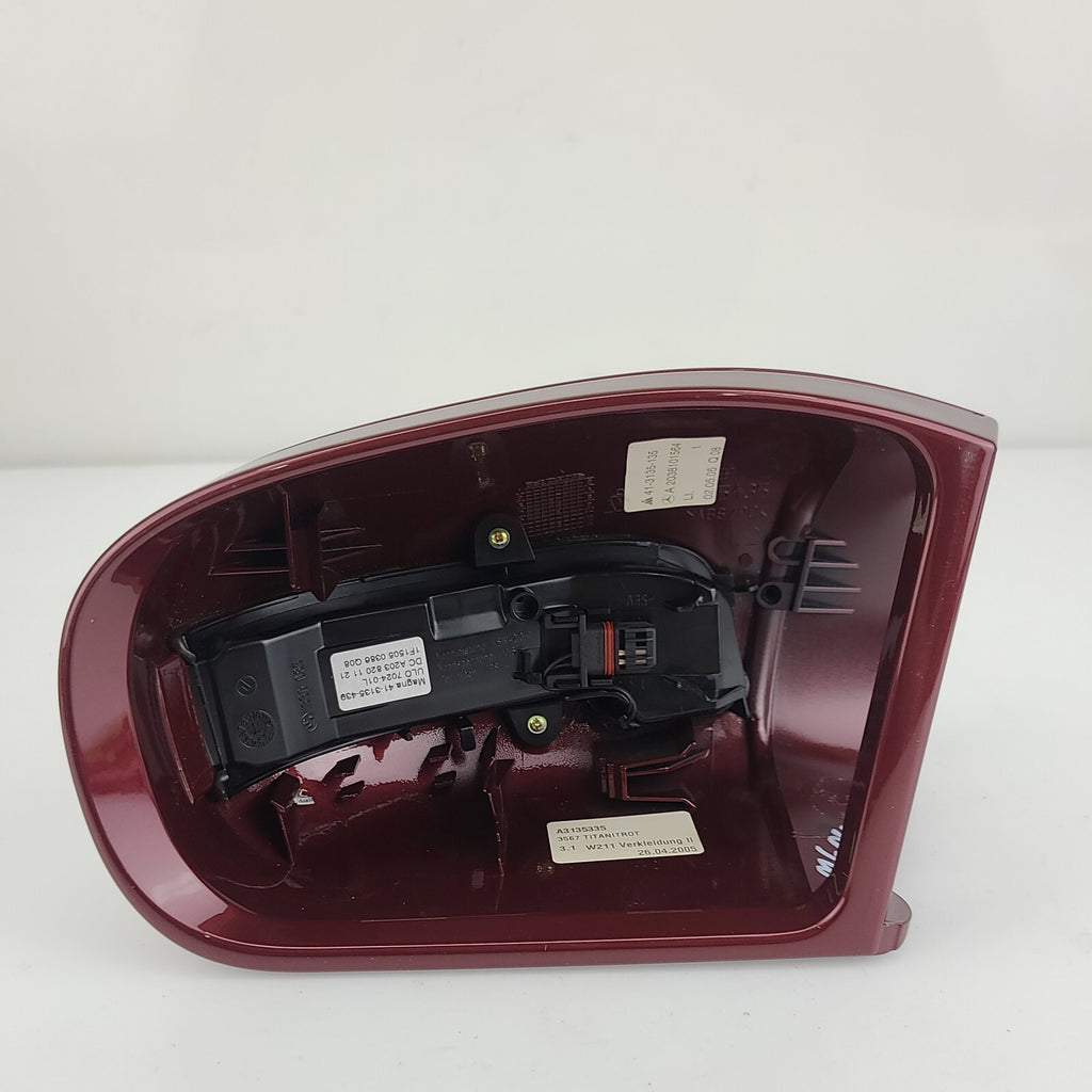 03-06 Fits Mercedes W211 E320 E500 Left Side View Door Mirror Cap Cover Burgundy