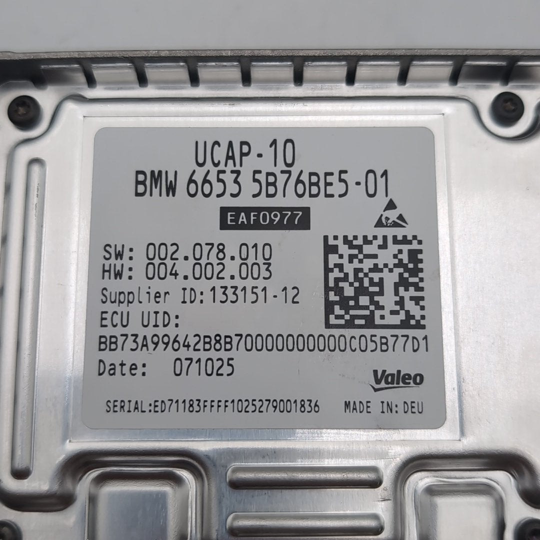 2024 - 2026 BMW G60 X1 X2 X3 X5 X6 X7 UCAP10 Surround View Camera Control Module