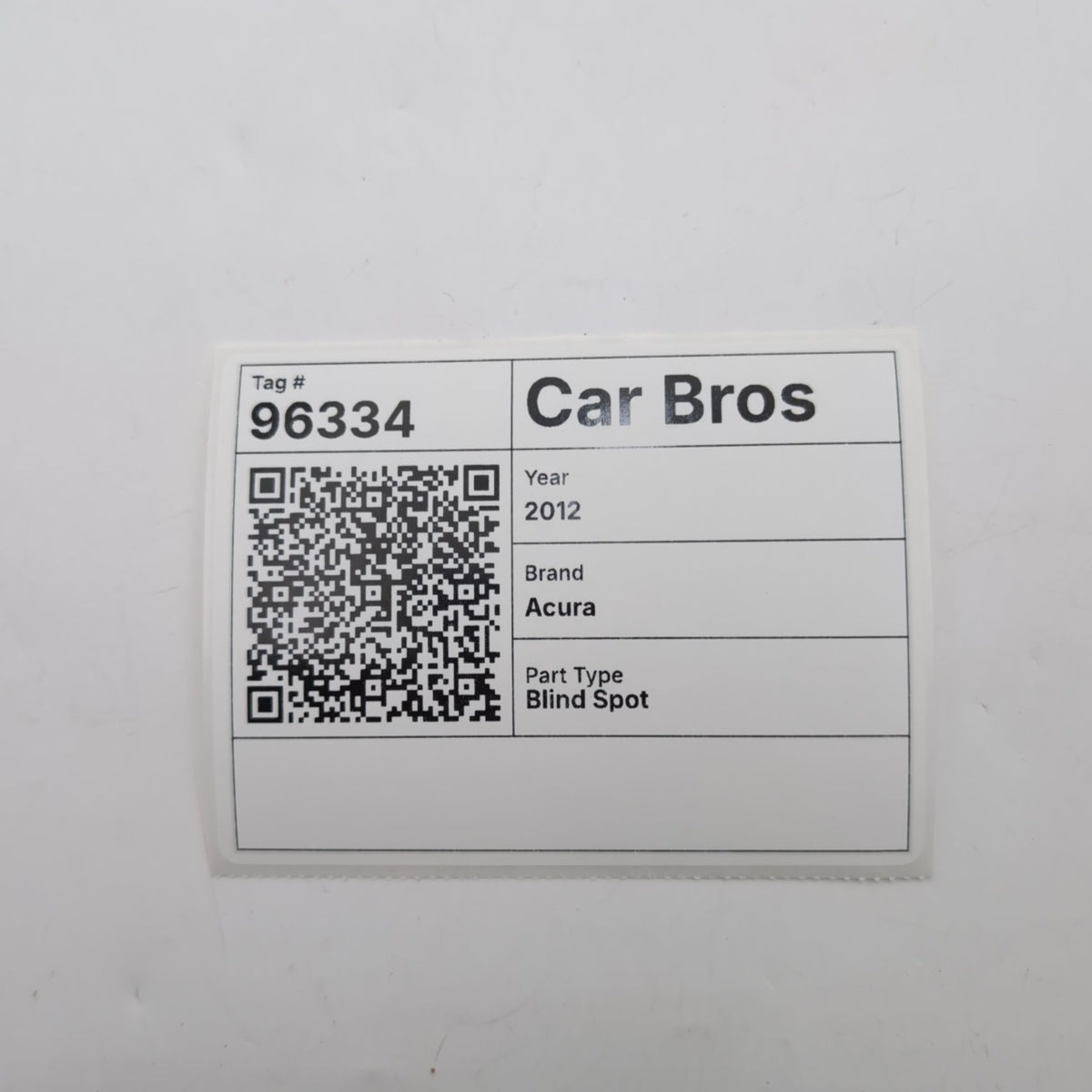 2011 2012 2013 Acura MDX Rear Blind Spot Radar Sensor MASR007387