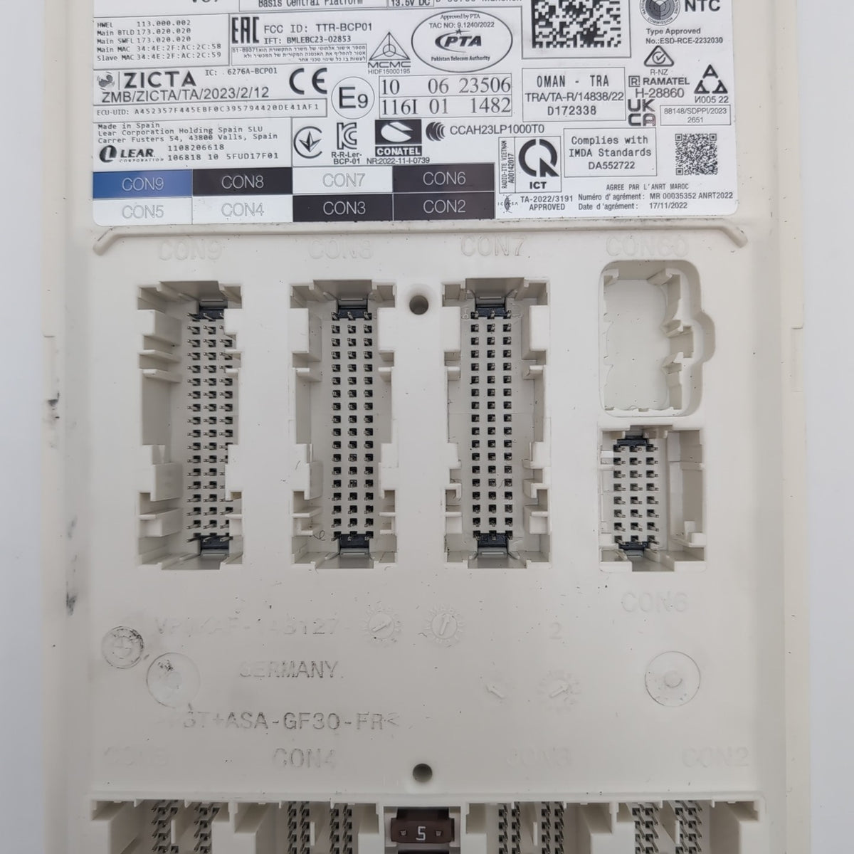 2025 BMW X5 X7 BCP V07 Basis Central Platform Control Module 5B72856