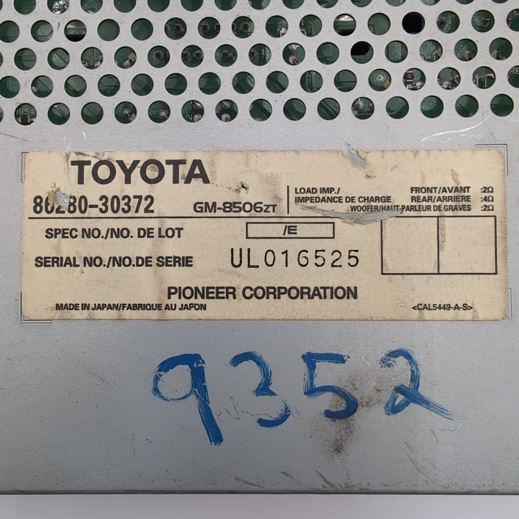 2001 2002 2003 2004 2005 Lexus GS430 Radio Audio Amplifier Amp 86280-30372