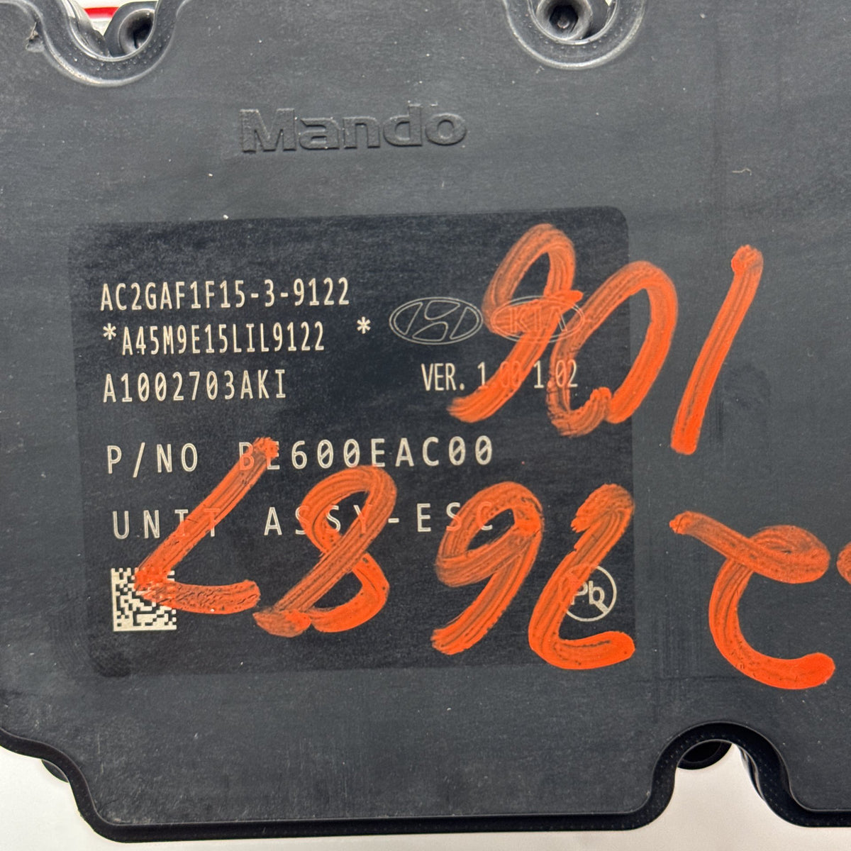 2020 2021 2022 Kia Soul 2.0L ABS Anti Lock Brake Pump Control Unit 58910-K0100