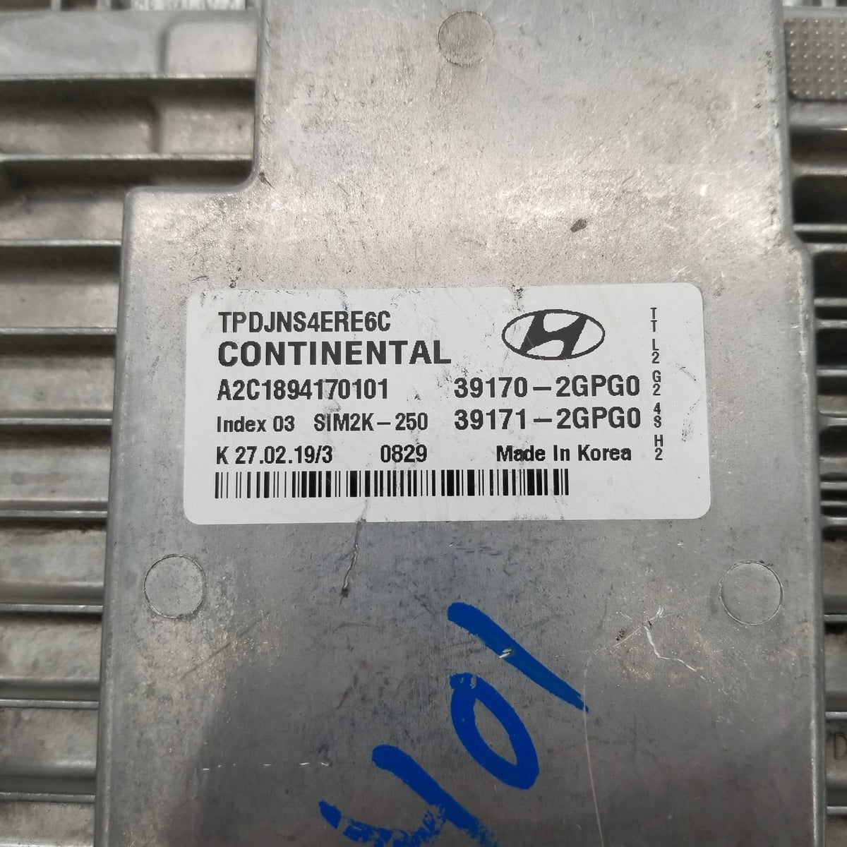 2019 2020 2021 Hyundai Tucson Engine Computer Control Module ECM ECU 39170-2GPG0