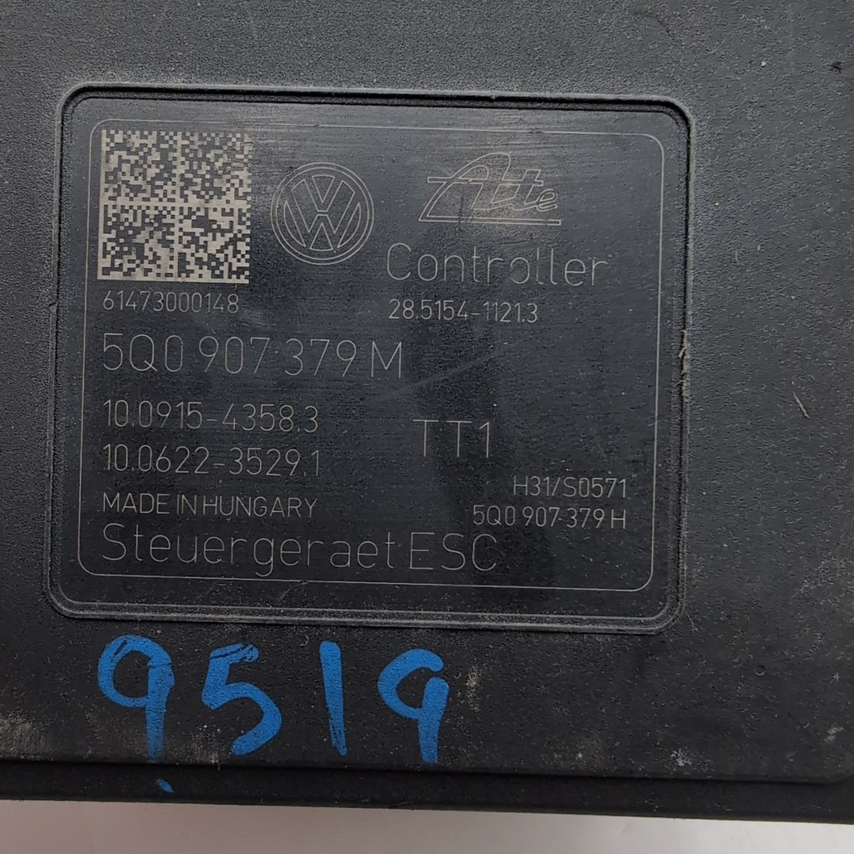 2015 Audi S3 ABS Anti Lock Brake Pump Control Unit OEM 5Q0614517L