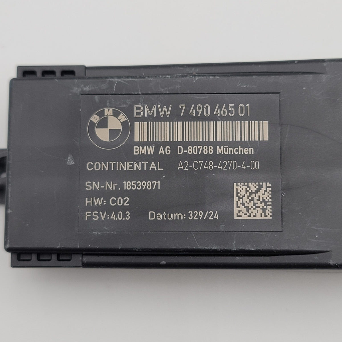 2019- 2024 BMW X5 G05 REAR LEFT DRIVER SEAT HEAT HEATED CONTROL MODULE 7490465