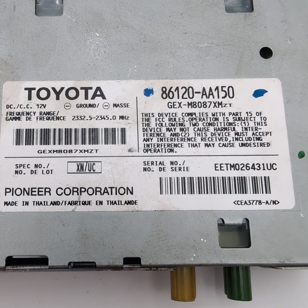 2004 2005 2006 Lexus LS460 Satellite Radio Signal Receiver Module 86120-AA150