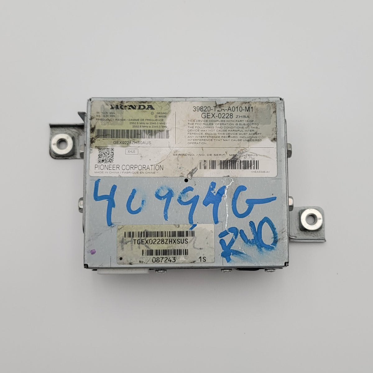 2013 2014 2015 HONDA ACCORD RADIO CONTROL MODULE OEM 39820-T2A-A010-M1
