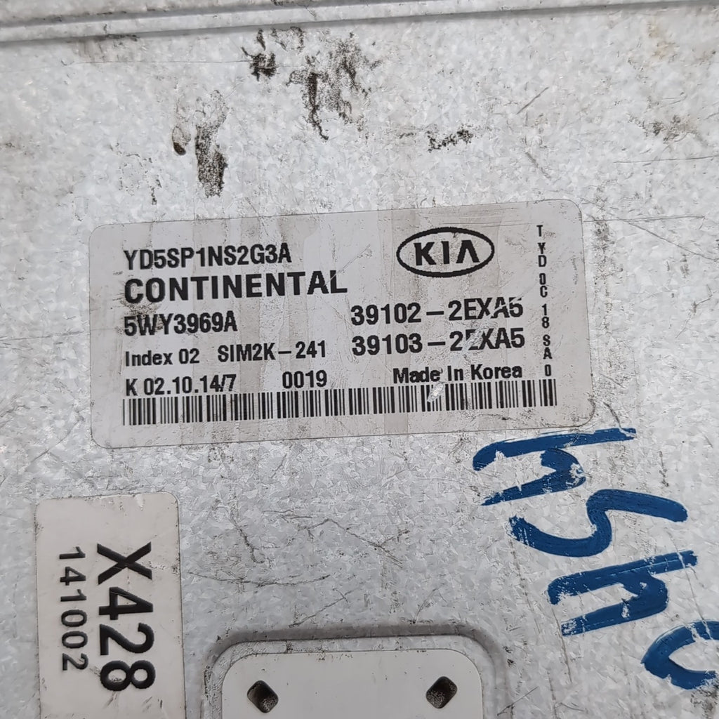 2015 Kia Forte 1.8 Engine Computer Control Module ECM ECU 39102 2EXA5 OEM