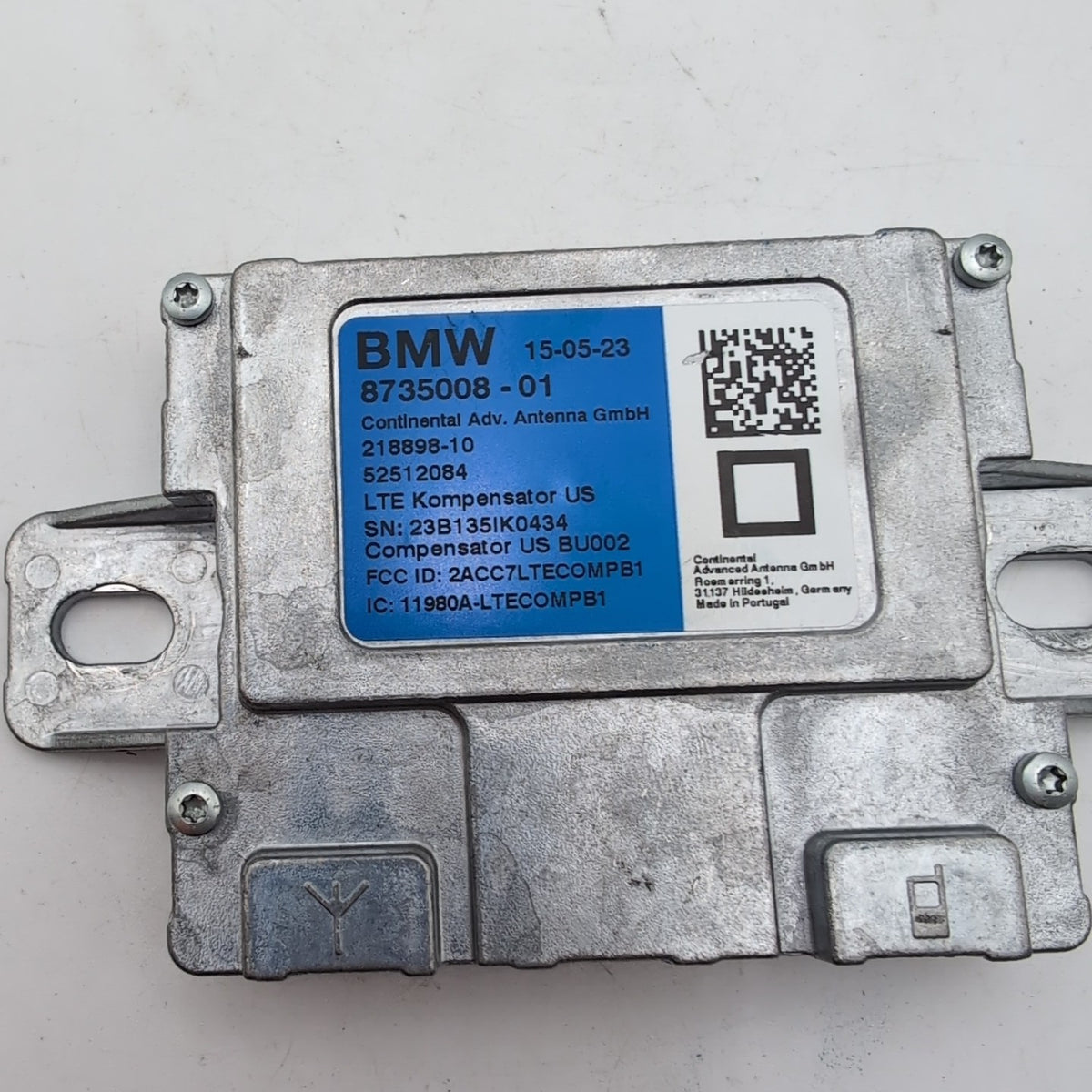 2019 - 2022 BMW 3 5 7 Series G20 G30 G12 X3 X4 X5 LTE Compensator Module 8735008