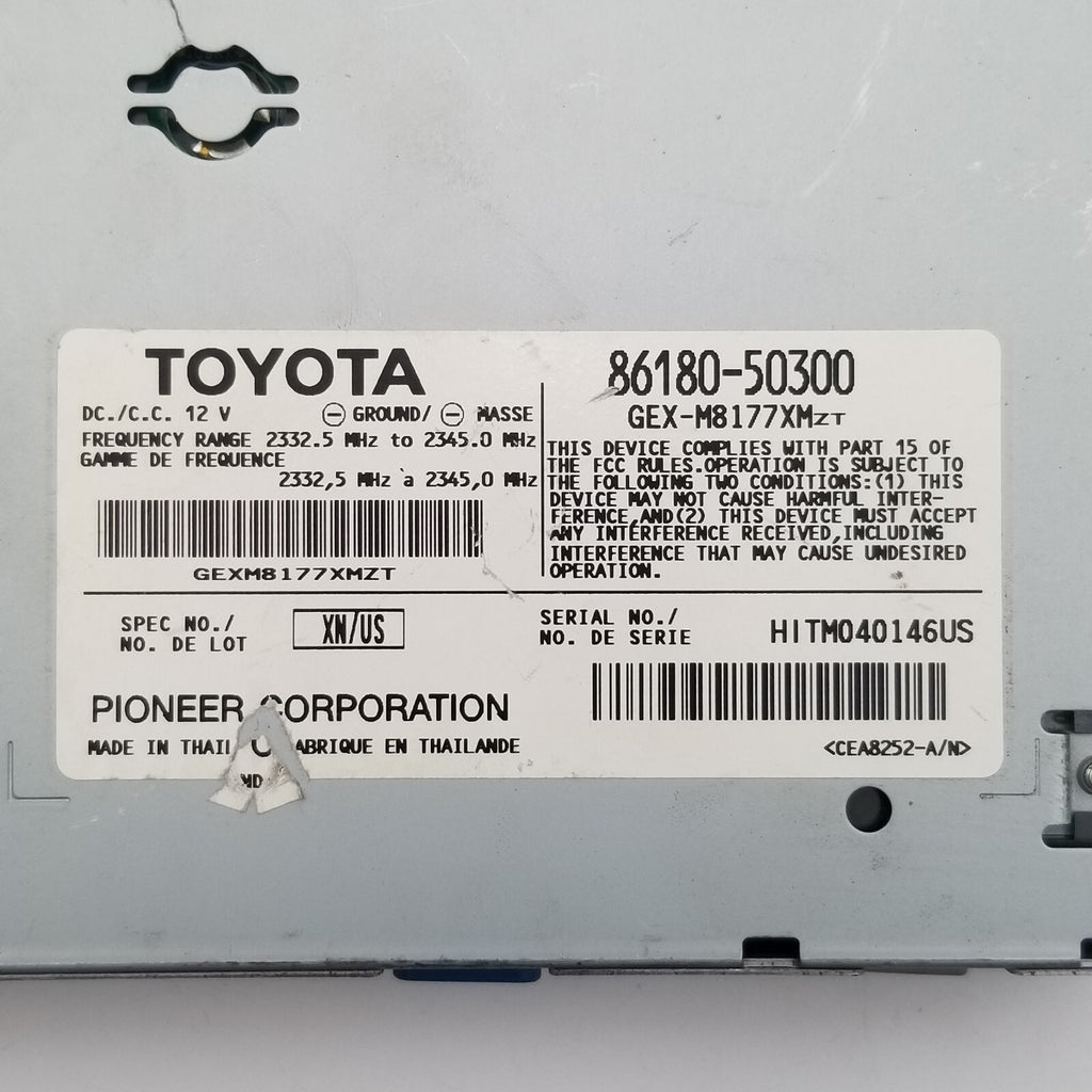 2008 2009 LEXUS LS600HL LS460 SATELLITE RADIO RECEIVER MODULE 86180-50300 OEM
