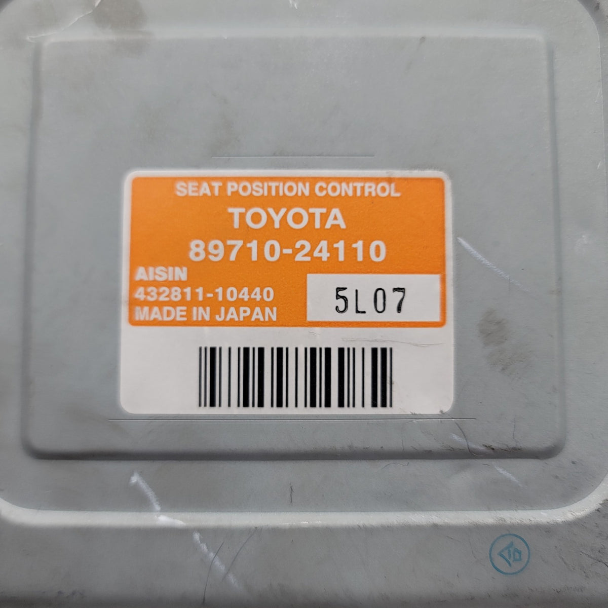 2004 2005 2006 Lexus SC430 Left Seat Position Control Module 89710-24110
