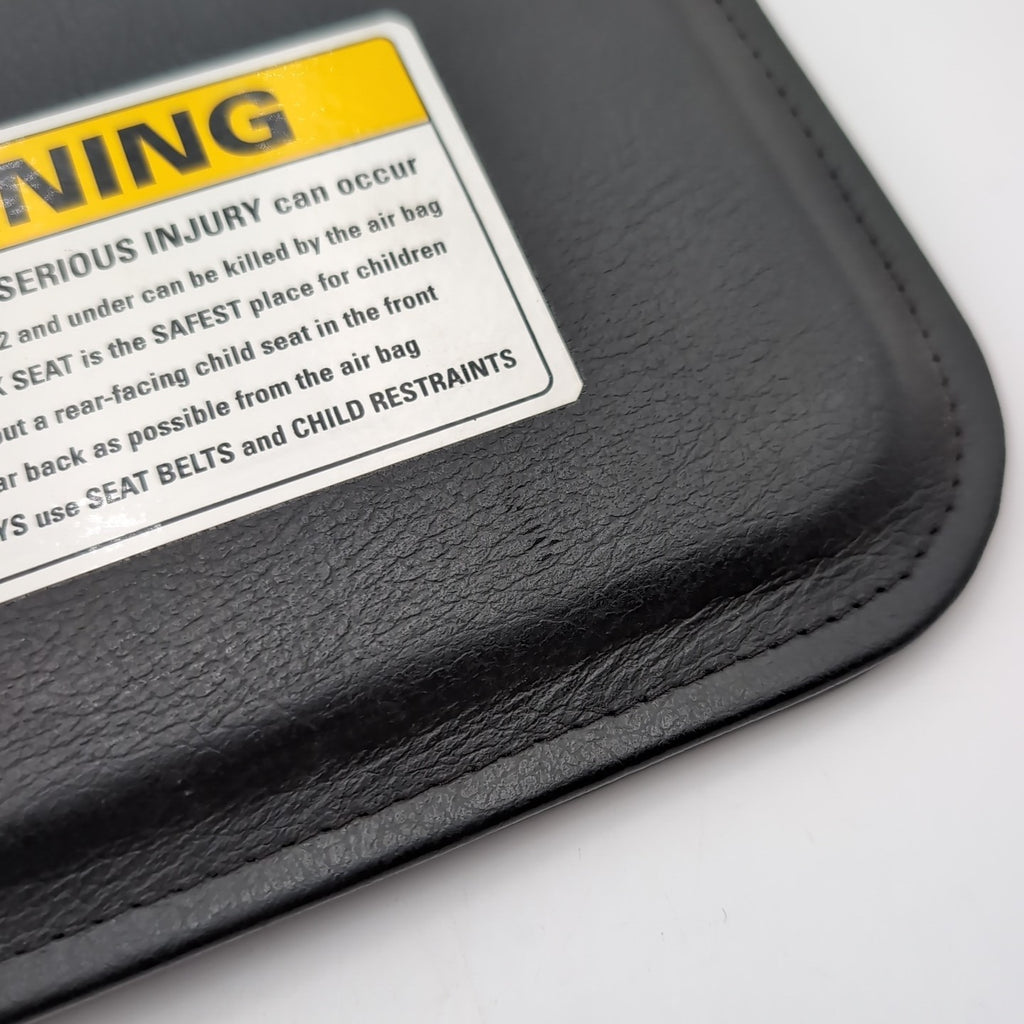 1990 1991 1992 Bentley Turbo R Left Driver Side Sun Visor Leather Black OEM