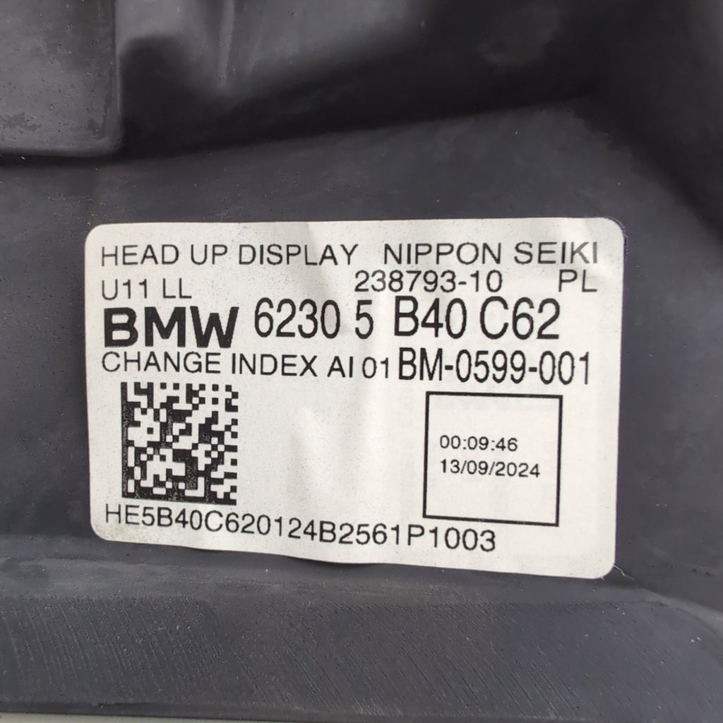 2023 2024 2025 BMW X1 U11 HUD Head Up Display Projector Unit 5B40C62