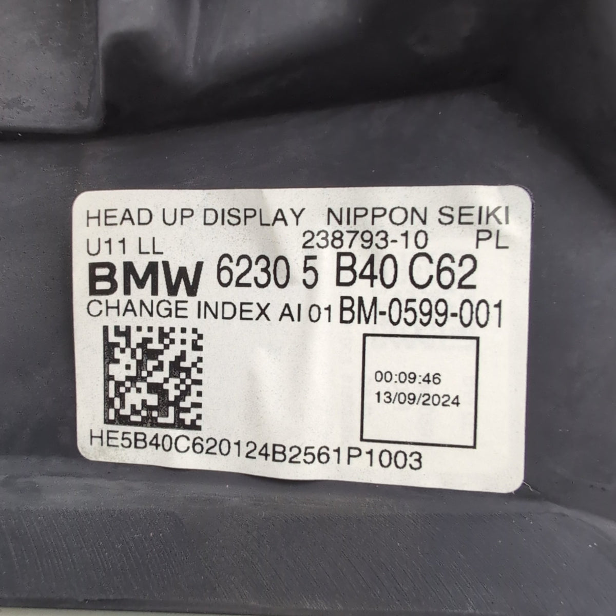 2023 2024 2025 BMW X1 U11 HUD Head Up Display Projector Unit 5B40C62