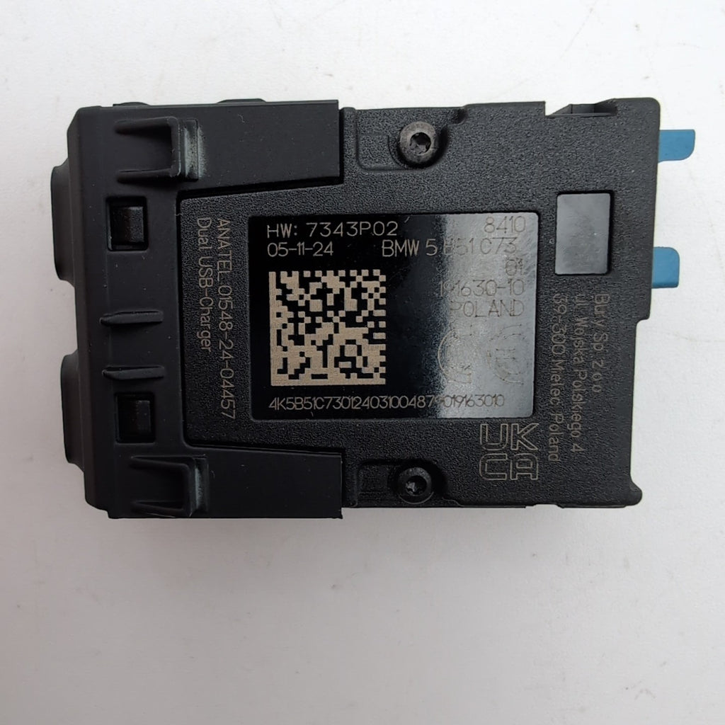 2025 2026 BMW 540i 530i 550e i5 M5 X3 G45 Dual Socket USB Port 5B51C73