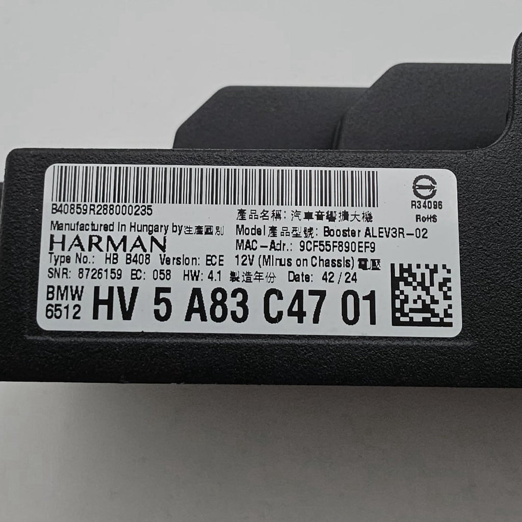 2022 - 2025 BMW 530i G26 G60 G99 G70 I20 Harman Radio Audio Amplifier 5A83C47