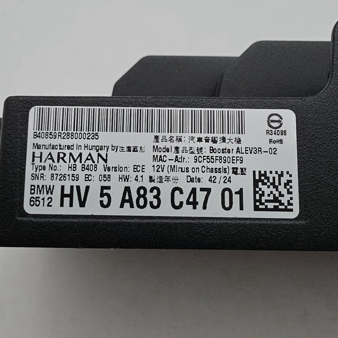 2022 - 2025 BMW 530i G26 G60 G99 G70 I20 Harman Radio Audio Amplifier 5A83C47