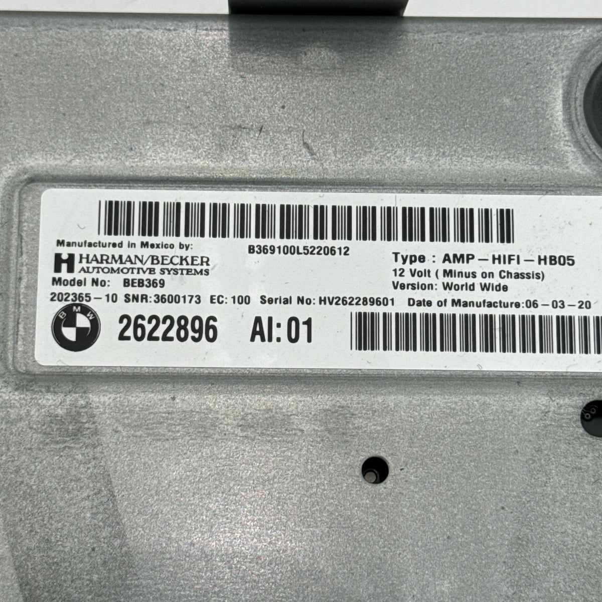 2019 2020 2021 BMW 330i M340i G20 Radio Audio Amplifier Amp 2622896
