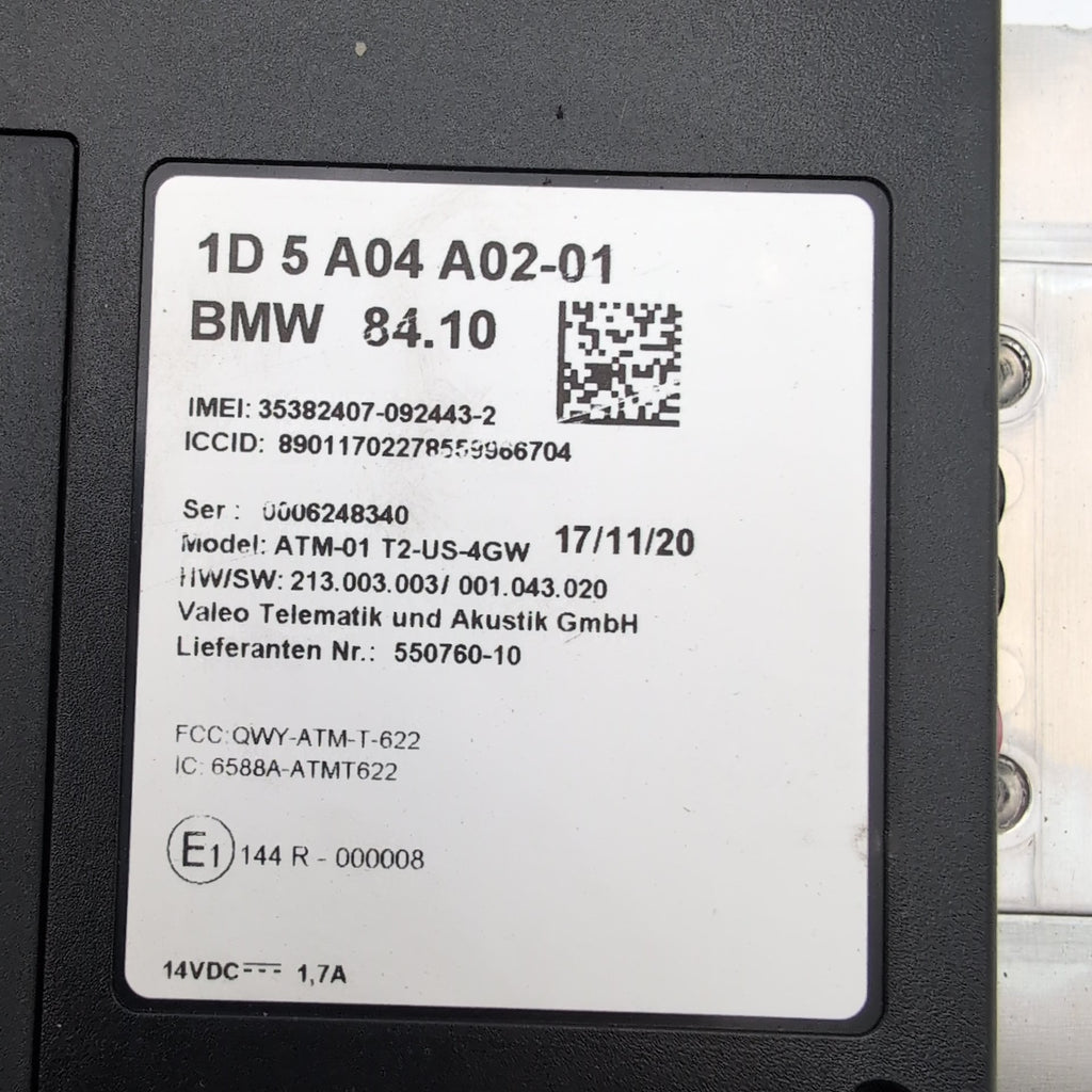 2019 - 2022 BMW i3 i3s I01 Telematics Communication Box 2 Module 5A04A02