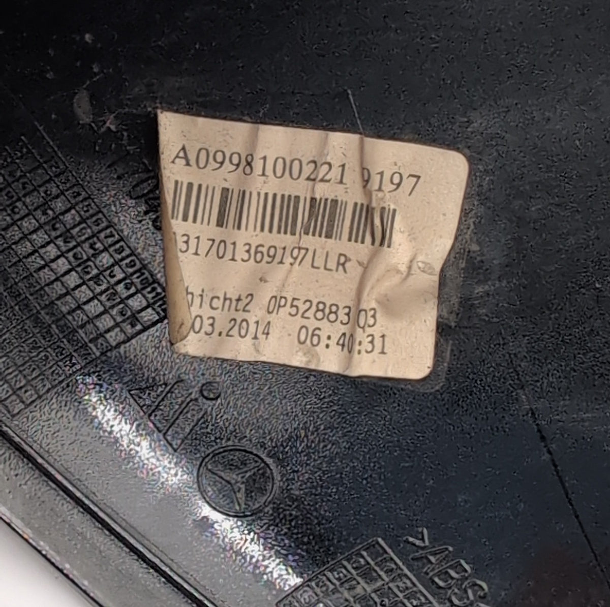 2014- 2020 Mercedes E W205 S W222 C W213 Right Mirror Cover Shell A0998100221