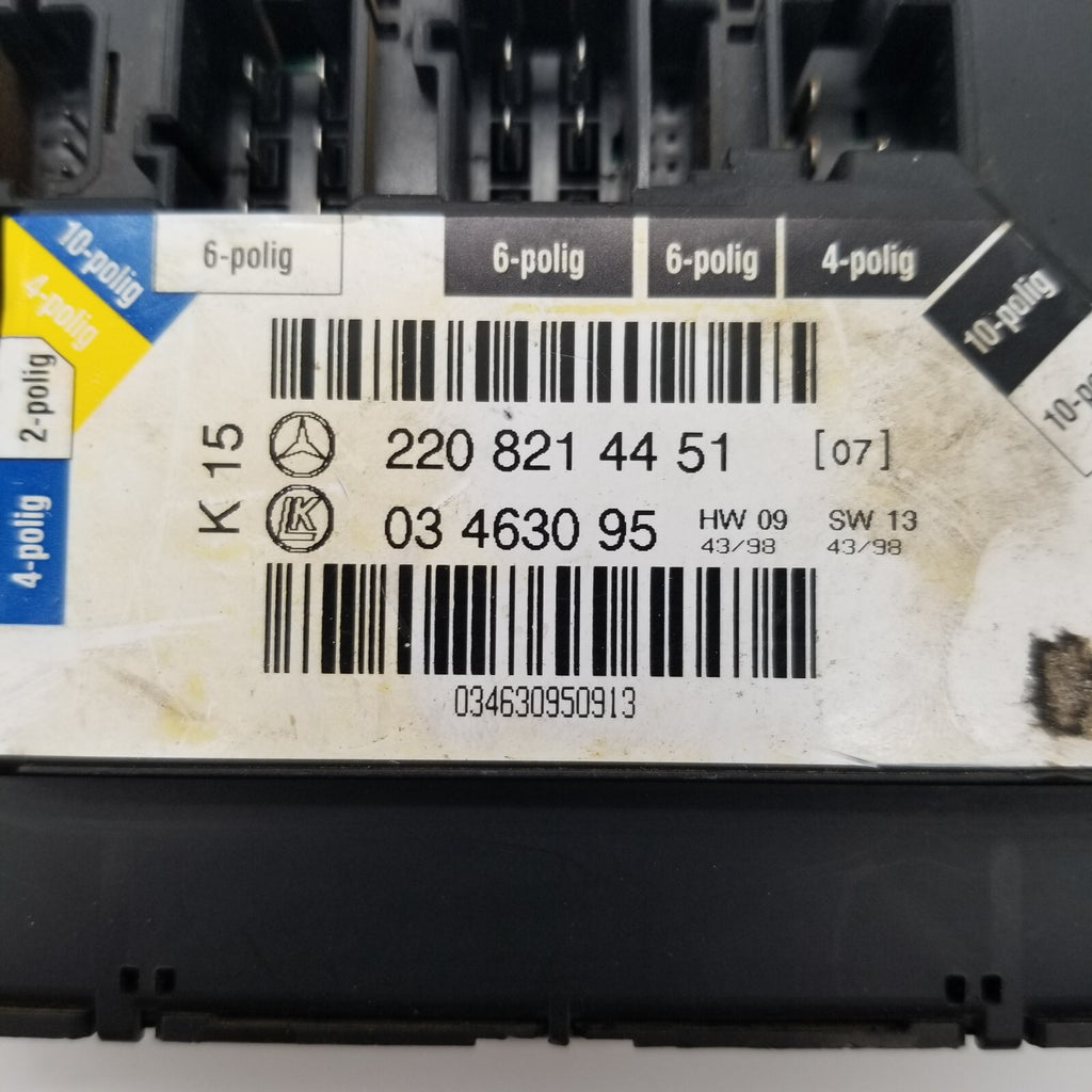 00-06 Mercedes W220 S430 S55 AMG Rear Right Passenger Seat Control Module