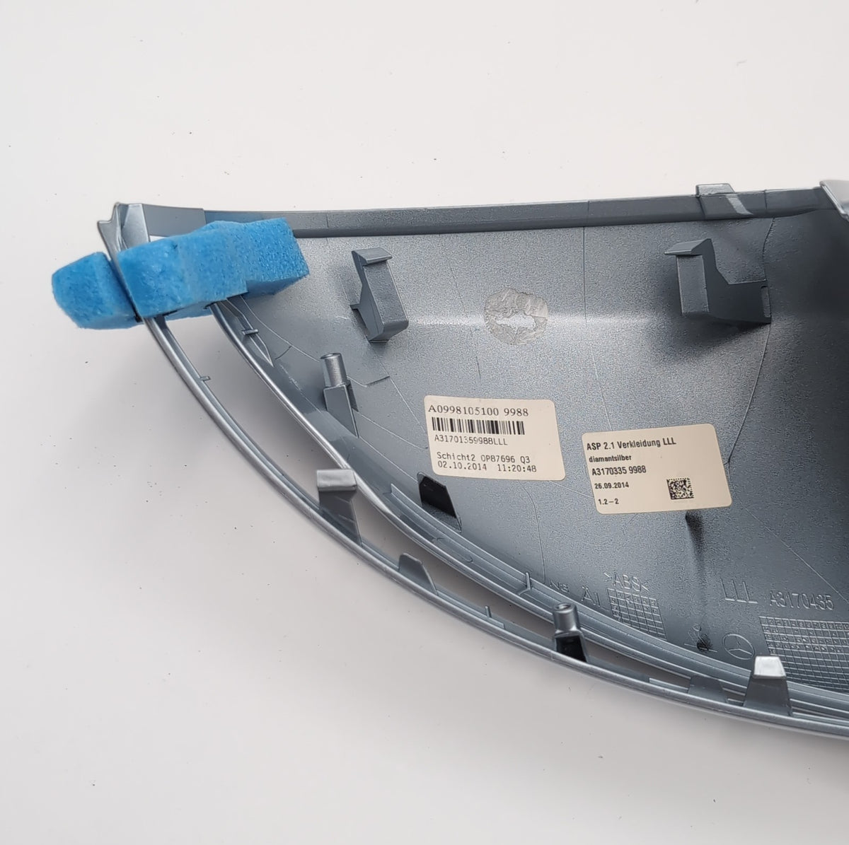 2014- 2020 Mercedes C W205 S W222 E W213 Left Side Mirror Cover Cap A0998105100