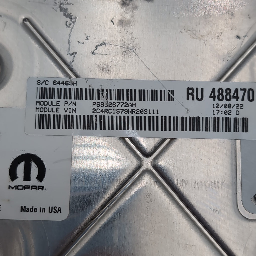 2020 - 2024 Chrysler Pacifica Engine Control Module Computer ECU ECM 68434929AC