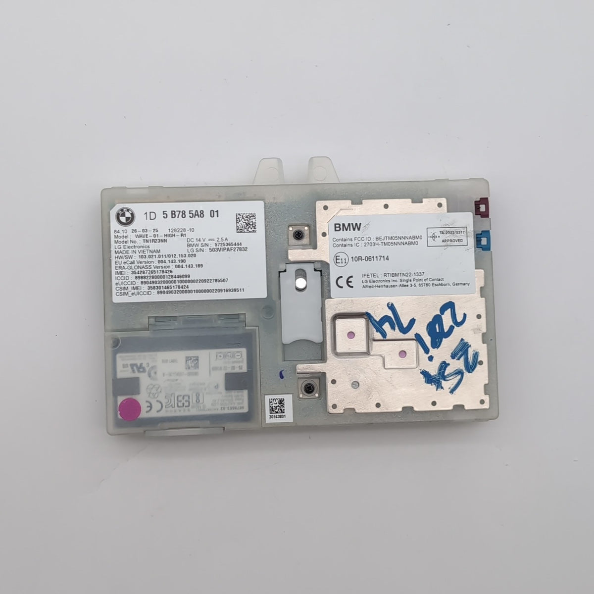 2023 - 2026 BMW G20 G60 M3 X3 X5 X2 X7 Antenna Telematics Control Module 5B785A8