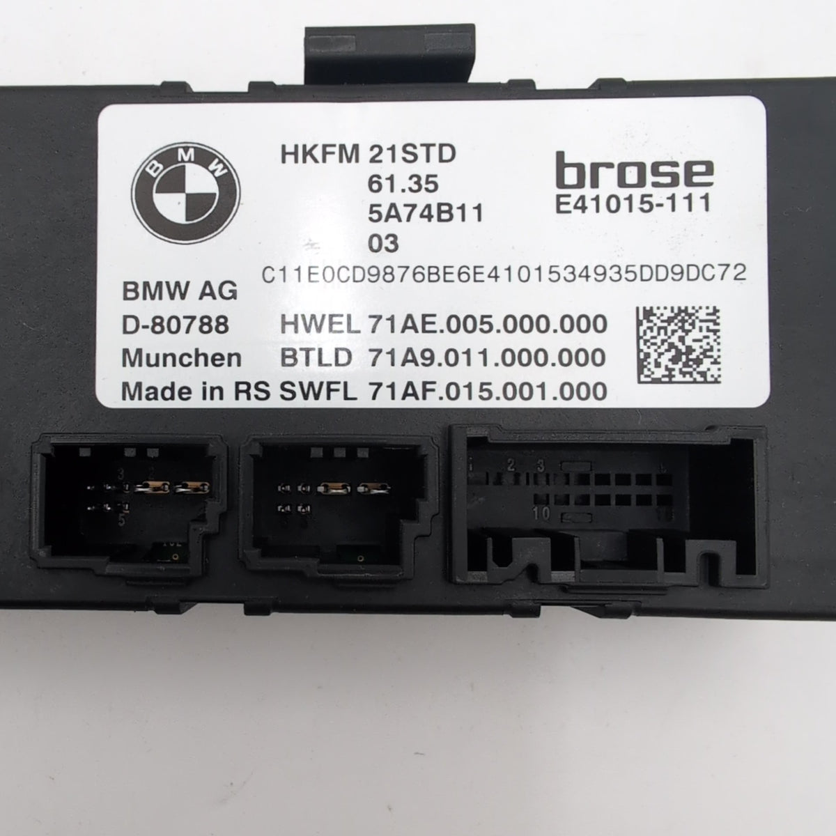2023 2024 2025 BMW G60 XM X1 X2 X3 Trunk Lid Liftgate Control Module 5A74B11