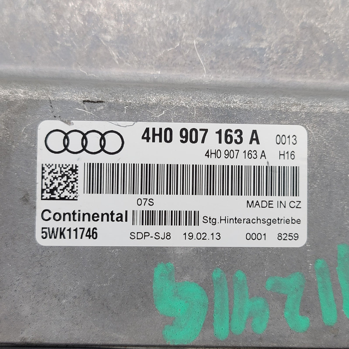2011 - 2016 AUDI A6 A8 S6 S7 S8 REAR DIFFERENTIAL CONTROL MODULE 4H0907163A