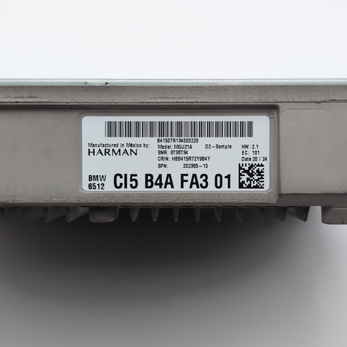 2022 - 2025 BMW G20 G26 Radio Navigation Head Unit 5B4AFA3