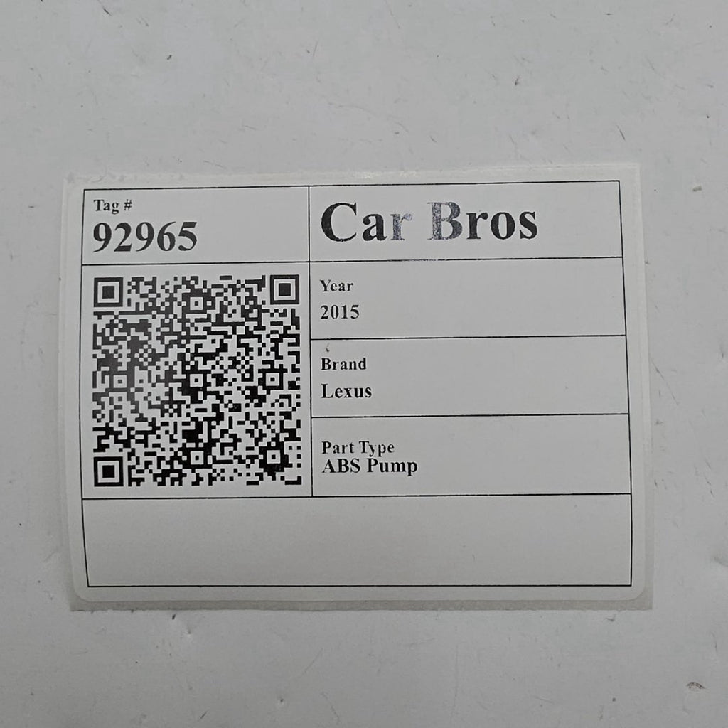 2014 2015 Lexus RX350 3.5L ABS Anti Lock Brake Pump 44540-0E093